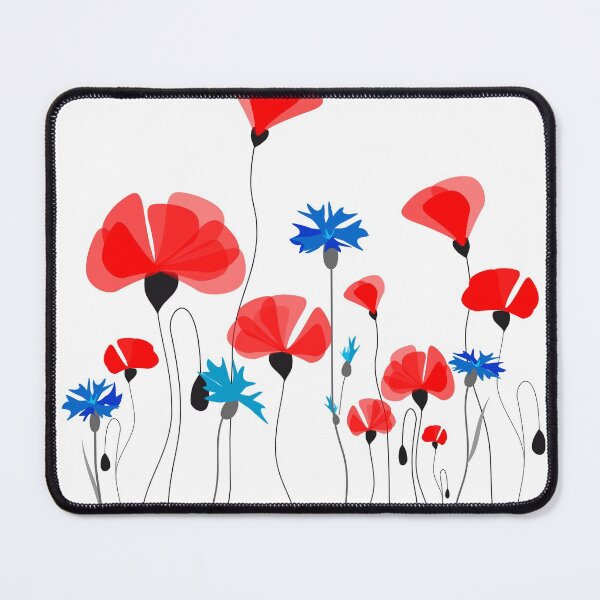 Item preview, Poppies & Cornflowers #RBSTAYCAY #Redbubble designed and sold by Artskratch.
