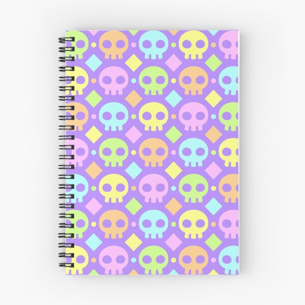 Item preview, pastel rainbow skulls designed and sold by cosmoflare.