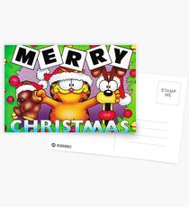 GARFIELD CHRISTMAS 5 Postcards