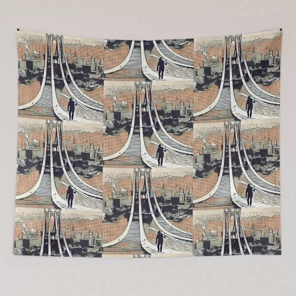Item preview, Manhattan Bridge - 1909 - Construction - Roy - New York designed and sold by imageresource.
