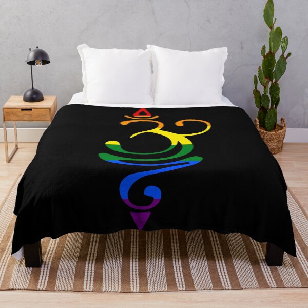 Item preview, Breathe Sanskrit Symbol Rainbow Colors designed and sold by Expandingyourreality.