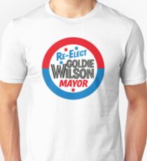 Back to the Future 'Re-Elect Mayor Goldie Wilson' design Unisex T-Shirt