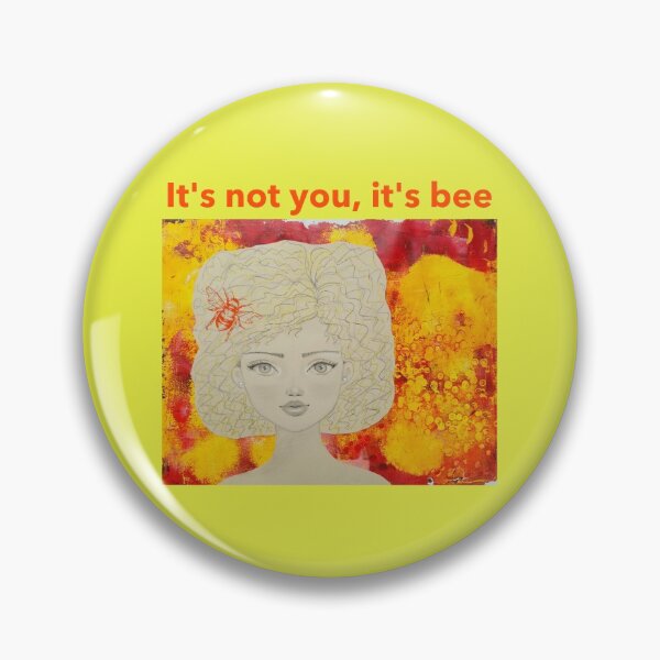 Item preview, "It's not you, it's bee" - lovely original drawing of a pretty face by CoolCleverCute design designed and sold by CoolCleverCute.