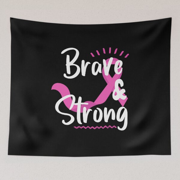 Item preview, Brave And Strong | In October We Wear Pink | Nobody Fights Alone designed and sold by DigitalGemShop.