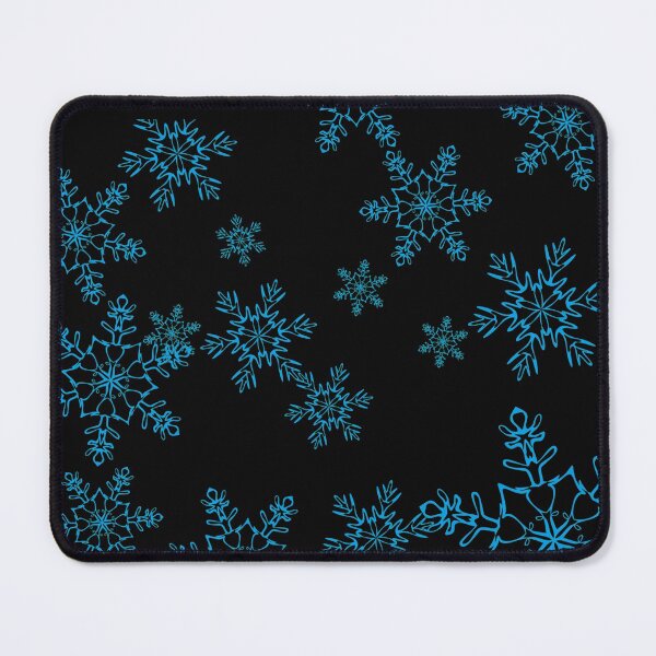 Item preview, Black Snowflakes Winter Pattern Mask designed and sold by 4you-shop.