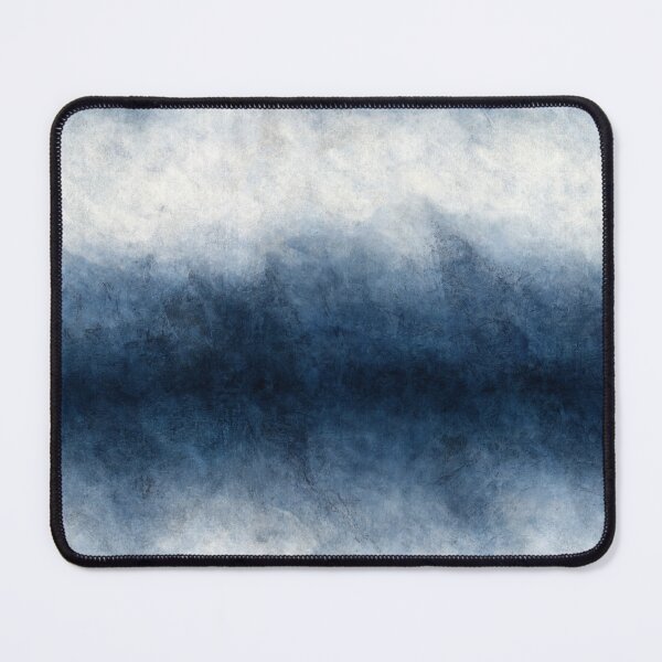 Blue abstract landscape Mouse Pad