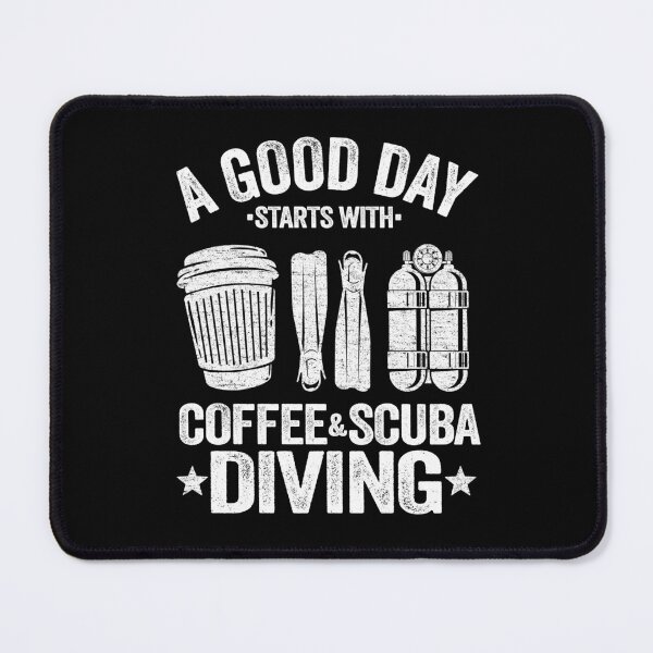 Item preview, Scuba Diving & Coffee Quotes Funny Diver Down Flag designed and sold by Stronzi.