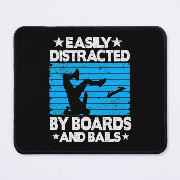Item preview, Easily Distracted By Boards And Bails Funny Skateboard designed and sold by Stronzi.