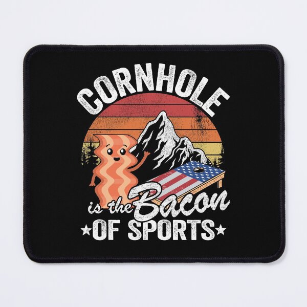 Item preview, Cornhole Is The Bacon Of Sports Retro Sunset Bean Bag Toss designed and sold by Stronzi.