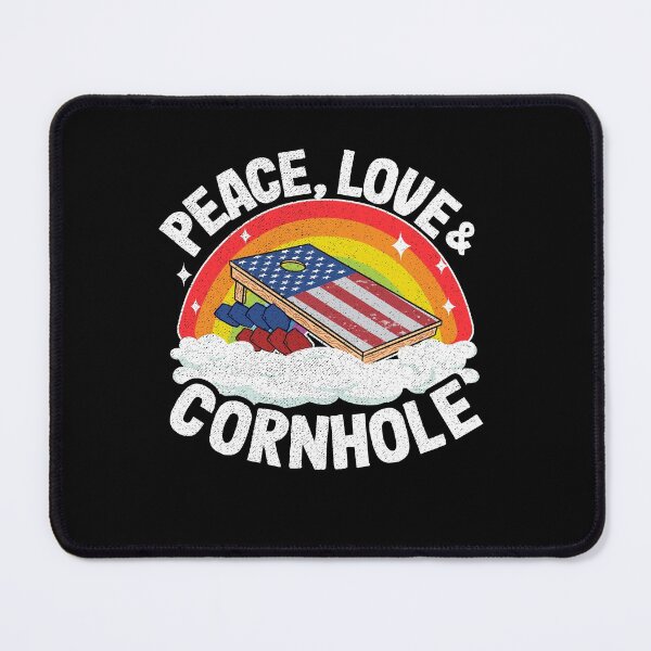 Item preview, Corn Hole Retro Sunset American Flag Peace, Love & Cornhole designed and sold by Stronzi.