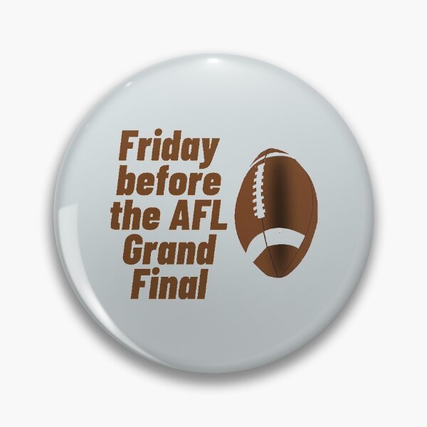 Item preview, Friday before the AFL Grand Final     designed and sold by BadDogsCrafting.