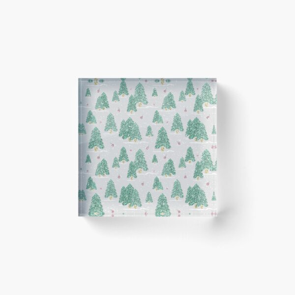 Item preview, Christmas Tree Pattern, Grey Christmas Tree Pattern designed and sold by OneAction.