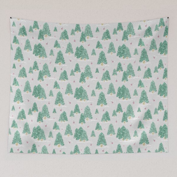 Item preview, Christmas Tree Pattern, Grey Christmas Tree Pattern designed and sold by OneAction.