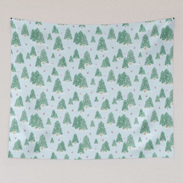Item preview, Christmas Tree Pattern, Blue Christmas Tree Pattern designed and sold by OneAction.