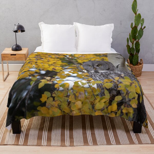 Item preview, Great Gray perched in the Aspen designed and sold by Rob Lavoie.