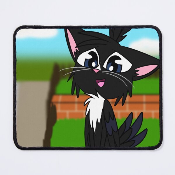 Friendly Winged Cat Mouse Pad