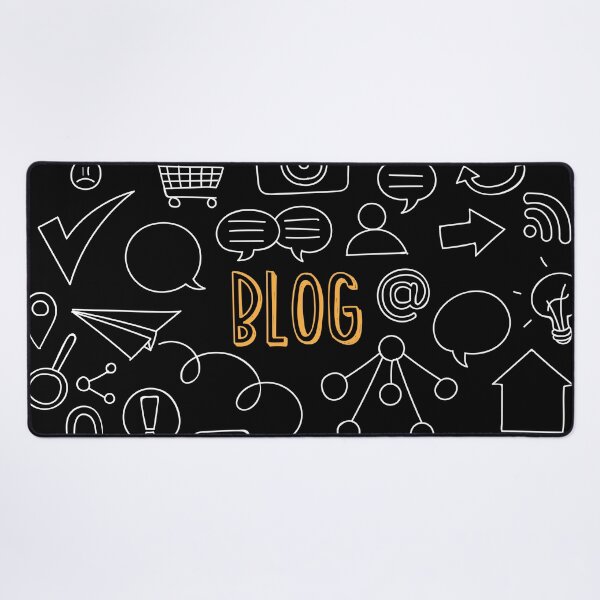 Item preview, Internet icons around blog sign, SEO optimization designed and sold by coffeeapparel.