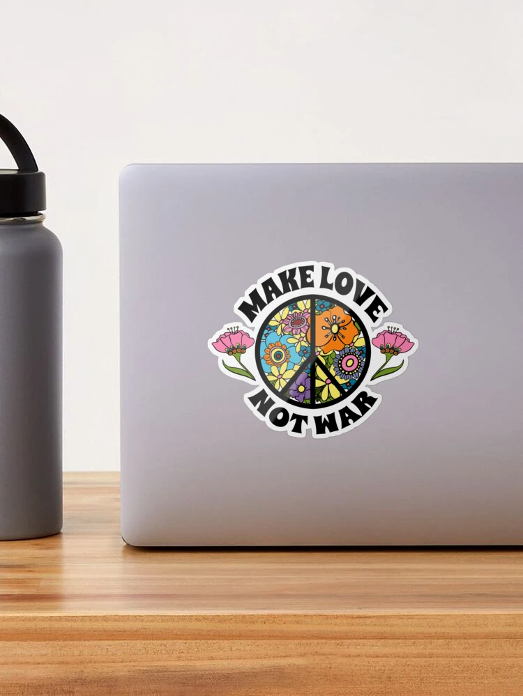 Patch Thermocollant "Make Love Not War" Finally Home - Motif Fleur Hippie Peace, à Repasser Ou Coudre - Pour Vêtements, Sacs, Déco - 13