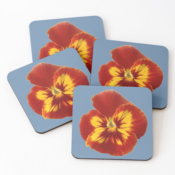 Item preview, Viola flower in rusty red designed and sold by Tanya Mihe.