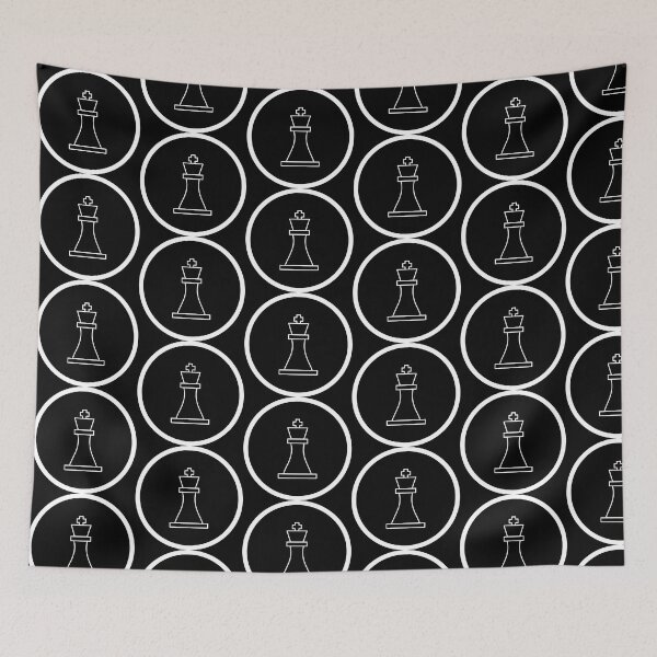 Item preview, Chess King Black and White Icon designed and sold by Gevover.