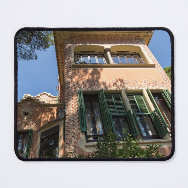Item preview, Whimsical Landmark - Gaudi House Museum in Park Guell Barcelona Spain designed and sold by Georgia Mizuleva.