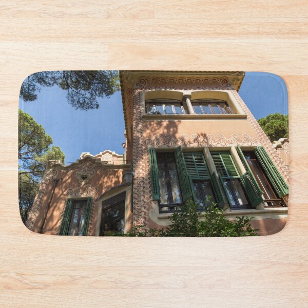 Item preview, Whimsical Landmark - Gaudi House Museum in Park Guell Barcelona Spain designed and sold by Georgia Mizuleva.