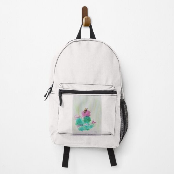 Item preview, beautiful water color bee on Scottish thistle art. designed and sold by leeaustinarts.