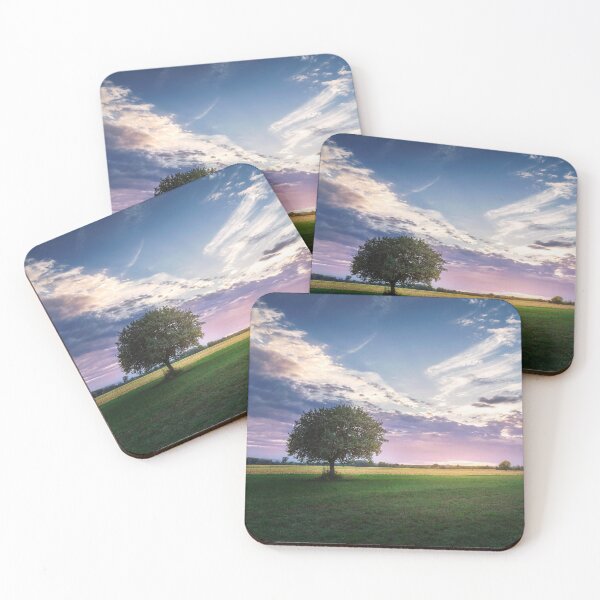 Item preview, Lonely tree in the middle of green field designed and sold by Dejan Travica.