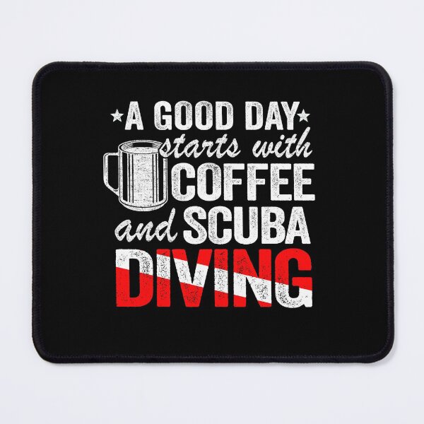 Item preview, Scuba Diving & Coffee Quotes Funny Diver Down Flag designed and sold by Stronzi.