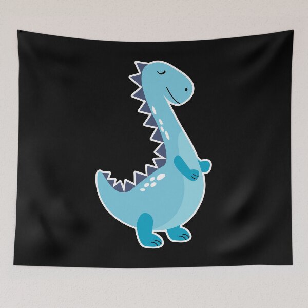 Artikelvorschau, Süßer blauer T-Rex-Dinosaurier entworfen und verkauft von Gevover.