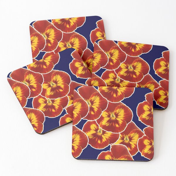 Item preview, Botanical floral with viola flowers designed and sold by Tanya Mihe.