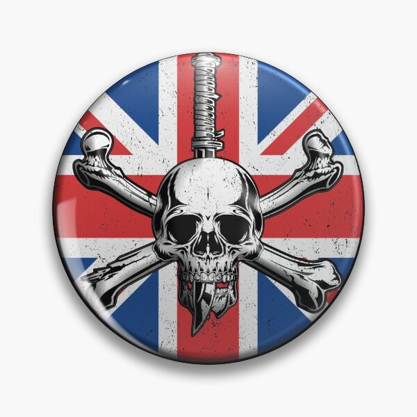 Item preview, Skull and Union Jack design British army.  designed and sold by PinnockDesigns.