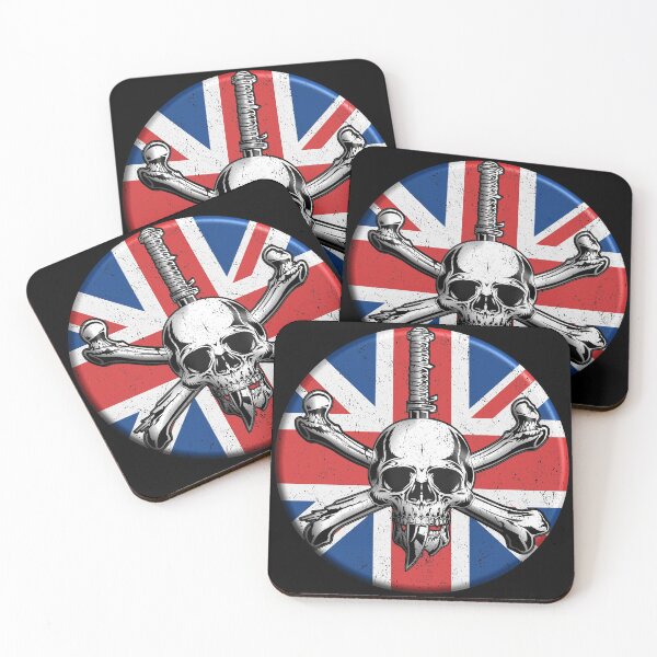 Item preview, Skull and Union Jack design British army.  designed and sold by PinnockDesigns.