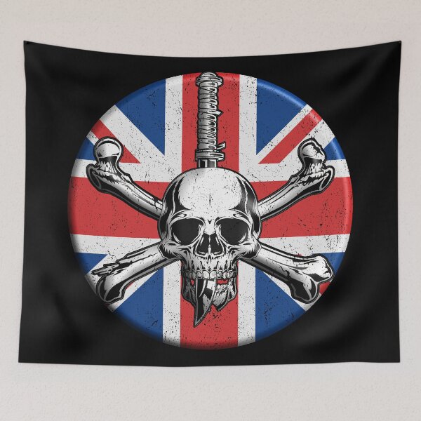 Item preview, Skull and Union Jack design British army.  designed and sold by PinnockDesigns.
