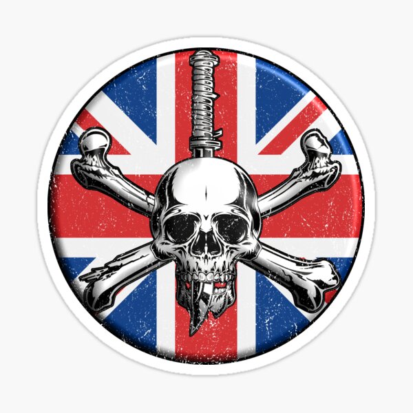 Item preview, Skull and Union Jack design British army.  designed and sold by PinnockDesigns.