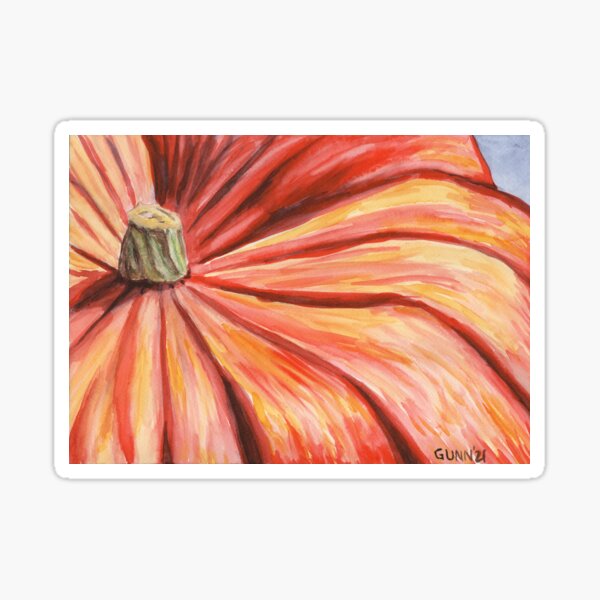 Pumpkin Close-Up Sticker