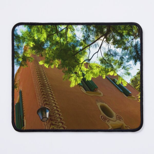 Item preview, Whimsical Building Through the Trees - Impressions Of Barcelona designed and sold by Georgia Mizuleva.
