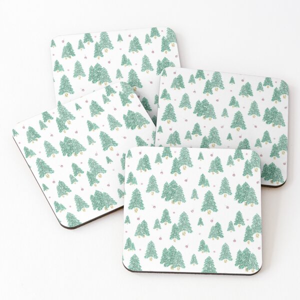 Item preview, Christmas Tree Pattern, White Christmas Tree Pattern designed and sold by OneAction.