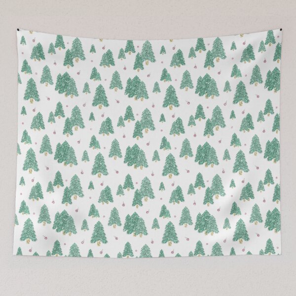 Item preview, Christmas Tree Pattern, White Christmas Tree Pattern designed and sold by OneAction.