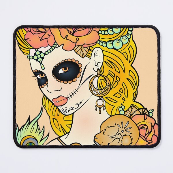 Item preview, Skull with floral designed and sold by NyengRepublic.