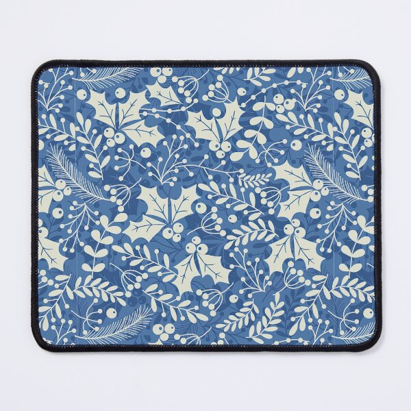 Item preview, Christmas Floral Pattern, Happy New Year seamless Pattern with Fir Cone, Holly Leaves and Berries designed and sold by graphic-genie.