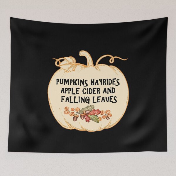 Item preview, Pumpkins Hayrides Apple Cider And Falling Leaves designed and sold by Simo200.