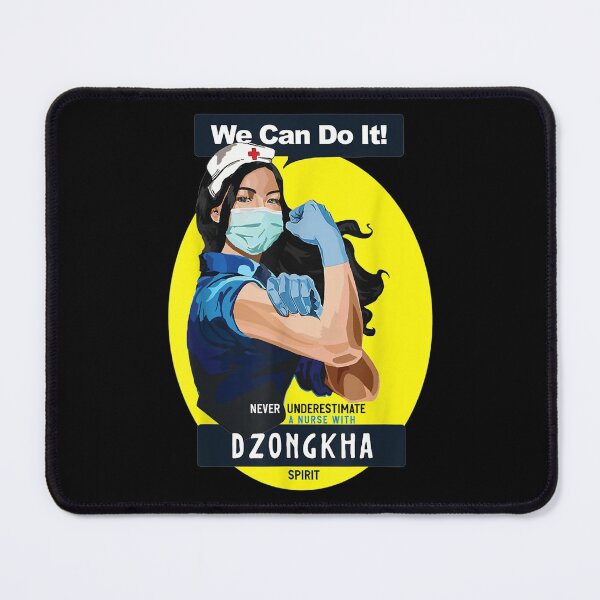 Item preview, Dzongkha Rosie Riveter Nurse Never Underestimate Can Do It designed and sold by idabry.