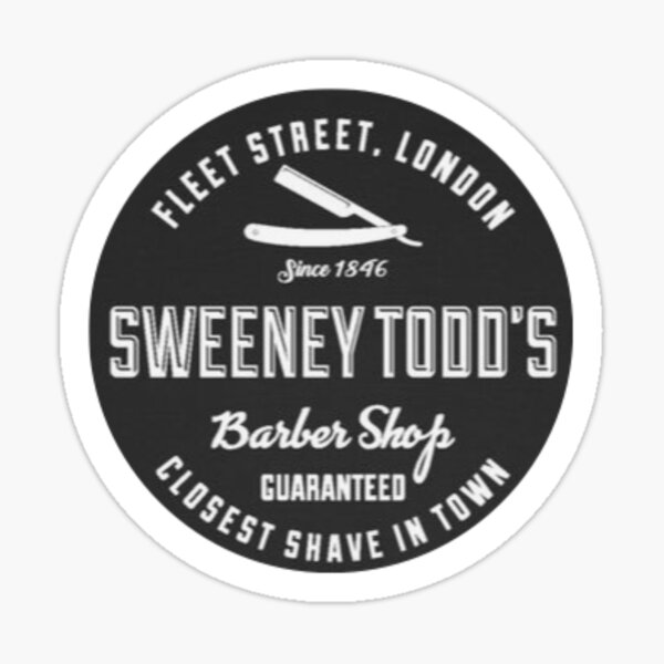 Sweeney Todd's Barber Shop on Fleet Street Sticker