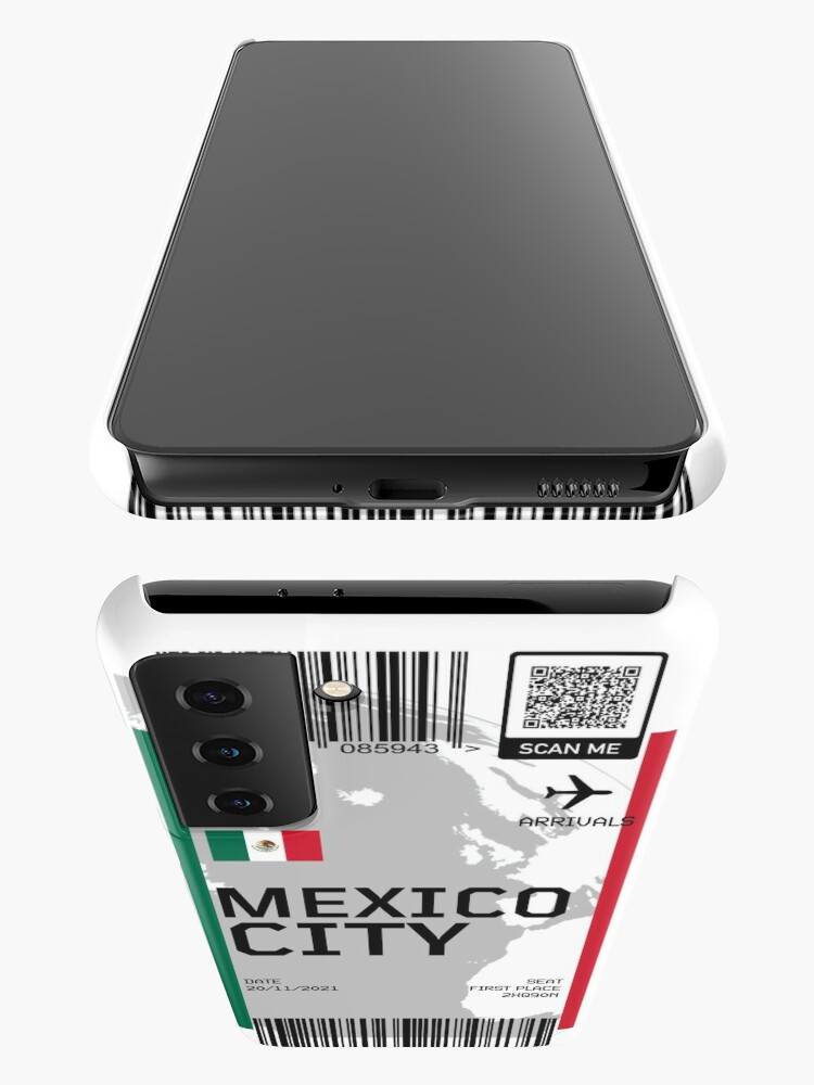 Mexico City Plane Ticket Boarding Pass