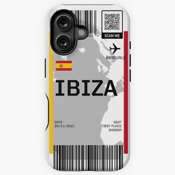 Vista previa del artículo con la obra «Tarjeta de embarque de billete de avión a Ibiza», diseñado y vendido por dualogy.