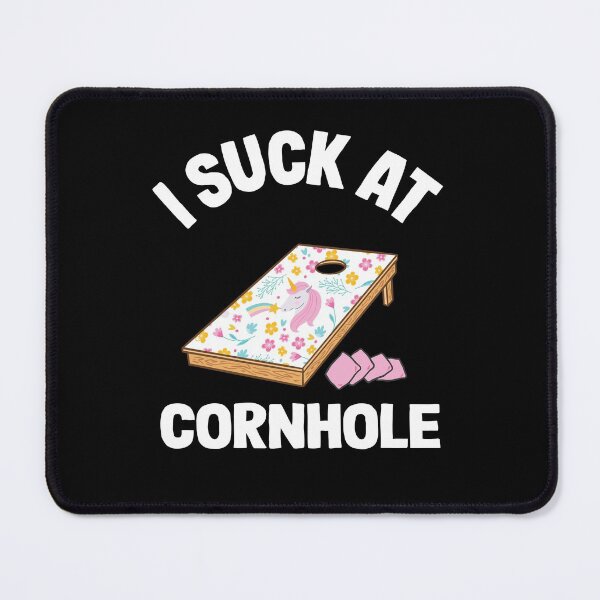 Item preview, I Suck At Cornhole Loser Sarcastic Joke Flowers Pink Unicorn designed and sold by Stronzi.