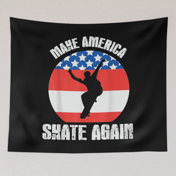 Item preview, Vintage Retro Skateboarder Make America Skate Again designed and sold by idabry.