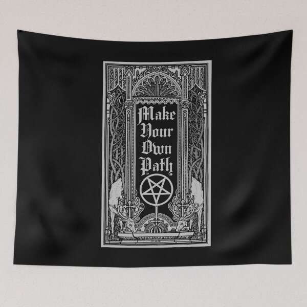 Aperçu de l'œuvre Créez votre propre chemin, satanique, gothique, rituel, cadeau occulte créée et vendue par Proverbial Wisdom Design.