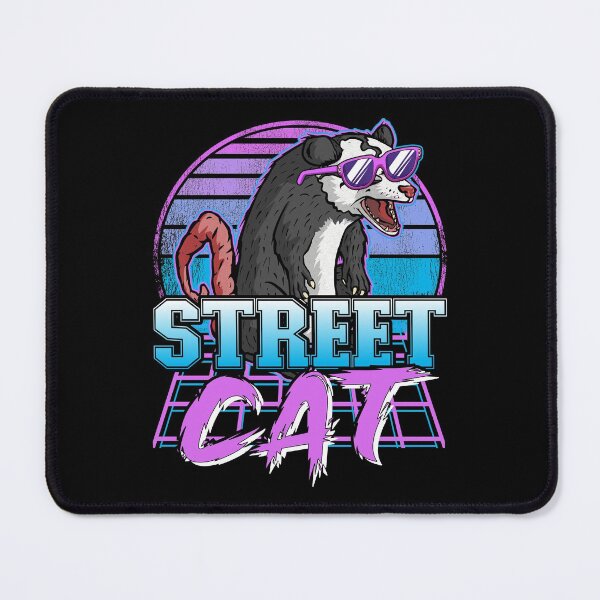 Item preview, Street Cat Synthwave Vintage Retrowave Opossum designed and sold by Stronzi.
